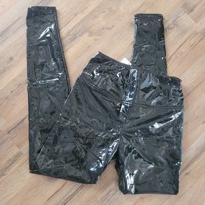 Akira Black Faux Leather Leggings
